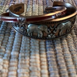 Alex and Ani Elephant stackable bracelets